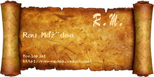 Rau Médea névjegykártya
